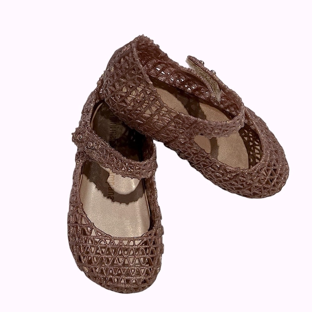 Mini Melissa Brown Mary Jane Jelly Shoes